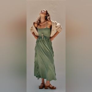 Free People Myra Maxi Dress In Green